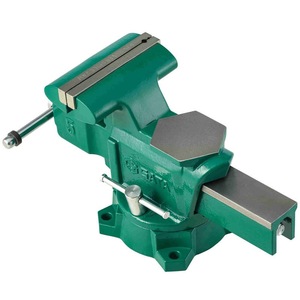 Tornillo de Banco Industrial de Hierro Dúctil Resistente Sata de 4 a 8 Pulgadas para Montaje en Banco de Trabajo con Superficie de Mordaza Lisa - Product Image 3