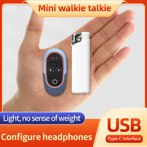 Màu Xanh Dễ Thương Đài Phát Thanh 0.5W <span class=keywords><strong>Walkie</strong></span> <span class=keywords><strong>Talkie</strong></span> Hai Cách Phát Thanh 16 Kênh 400-480Mhz 1Km Phạm Vi Helida Mini <span class=keywords><strong>Walkie</strong></span> <span class=keywords><strong>Talkie</strong></span> T-M10 TYPE-C Sạc - Product Image 6