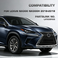 Pour Lexus NX300 NX300h 2018-2019, calandre avant, calandre de radiateur, OE 53101-78230, calandre de pare-chocs chromée, plastique ABS, remplacement