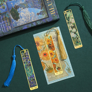 1pcs Into the Bookmark Flowering Shadows Series Creative Retro Handbook Pendant Reading Book Clip