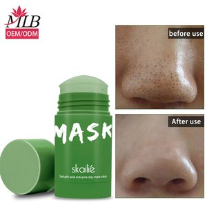 <span class=keywords><strong>Masque</strong></span> du nez vert avec bâton en <span class=keywords><strong>argile</strong></span> magique, fabrication ODM, <span class=keywords><strong>masque</strong></span> de nettoyage de boue, dissolvant de points noirs d'acné pour hommes, 2020 - Product Image 4