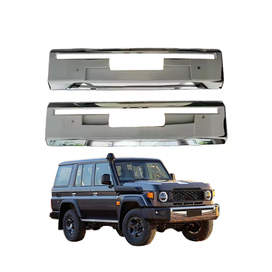 Maictop, piezas y accesorios para automóviles, parachoques delantero, embellecedor de placa cromada para <span class=keywords><strong>Toyota</strong></span> <span class=keywords><strong>Land</strong></span> <span class=keywords><strong>Cruiser</strong></span> <span class=keywords><strong>Pickup</strong></span> <span class=keywords><strong>70</strong></span> Series LC76 LC79 2024 - Product Image 1