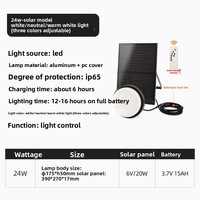 Lampe murale solaire avec télécommande, CCT réglable, allumage automatique du crépuscule à l'aube, lumière extérieure pour jardin et patio