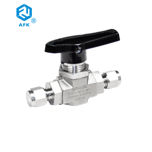 304 316 thép không gỉ nén 1/4 "3/8" 1/2 "3/4" 1 "1-1/4" 1-1/2 "DN15 DN20 DN25 ngắt van bi cho dầu nước không khí - Product Image 5