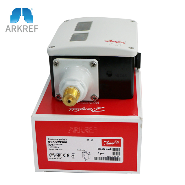 Differential Compressor Automatic Low High Danfoss Pressure Controller Switch Pressure Switch, RT117 017-529566