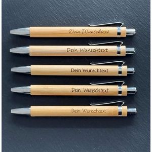 Stylo en bambou vierge à personnaliser, gravure sur mesure, stylo-plume en bois, promotion, stylo bille en bois, impression de logo personnalisé - Product Image 3