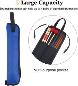 Échantillon gratuit, sac de transport pour baguettes de batterie en cuir personnalisé avec logo, sac de transport pour baguettes de batterie personnalisé pour musiciens - Product Image 6