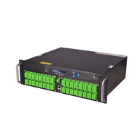 Amplificateur EDFA à 64 ports, 1550 nm, dopé à l'erbium, pour rack 2U FTTX WDM