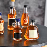 Botol Kaca Mini 50ml Sampel Gratis, Botol Kosong untuk Minuman Keras, Wine, Gin, Whisky, Vodka, Spirit, dengan Tutup Sekrup