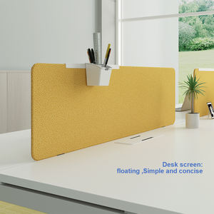 Professional Wooden Convertible Extendable 4-Person Modern Office Workstation Desk with Panel <strong>Top</strong> - Product Image 3