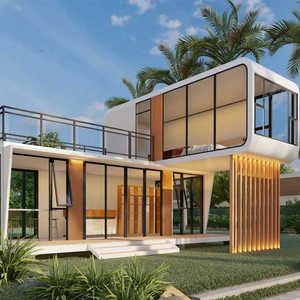 บ้านเคลื่อนที่40Ft ทันสมัยสำหรับใช้ในโรงแรมวิลล่าร้านค้าบ้านเล็กๆสำนักงานเคลื่อนที่ได้20Ft ทันสมัย