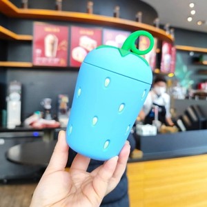 RTS vendita doppia bottiglia d'acqua fragola carino Tumbler eleganti regali per bambini bevande fredde studenti latte tè tazza di vetro - Product Image 2