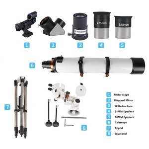 Fabricante 120mm Apertura 900mm Longitud focal Refractor profesional Telescopio astronómico Aleación de aluminio Acero inoxidable - Product Image 2