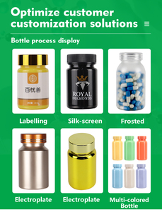 100mL 135ml 150ml 175ml 20ml 250ml Botellas de pastillas de plástico vacías Contenedor de medicina Botella de HDPE con tapas para Cápsula de píldora de vitamina - Product Image 6