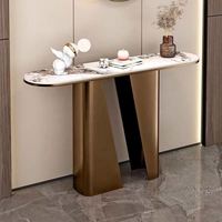 Table console moderne de luxe en acier inoxydable pour salon, bureau à domicile et appartement - Vente en gros