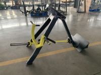 Máquina de entrenamiento con carga de placas para gimnasio comercial, fabricada en China, para uso doméstico, con barra en T y nivel de inclinación ajustable.
