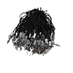 Correa de metal negra para teléfono con colgante de flecha para teléfono móvil y memoria USB, accesorio de joyería. - Product Image 5