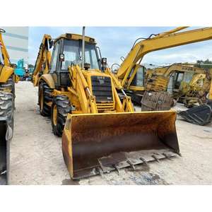 Chargeuse compacte sur pneus CAT 3CX d'occasion, chargeuse-pelleteuse, chargeuse frontale, 200 tonnes, roulement de moteur, boîte de vitesses, pour travaux de construction et d'excavation - Product Image 3