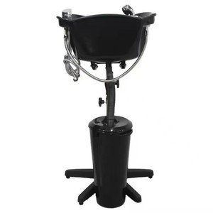 <span class=keywords><strong>Bac</strong></span> à shampoing <span class=keywords><strong>portable</strong></span> en plastique noir pour équipement de salon - Product Image 3