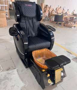 Garra rufa แบบไม่มีท่อประปาชุดฟรีชุดเฟอ<span class=keywords><strong>ร์</strong></span>นิเจอร์ร้านเสริมสวยพร้อมทำเล็บสีฟ้าเล็บเท้าเก้าอี้สปา - Product Image 1