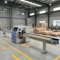 Scie à découper transversale à haut rendement entièrement automatique pour optimiser l'utilisation du bois dans les usines de meubles