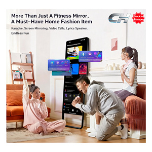 Miroir d'entraînement intelligent interactif pour la maison avec IA, pour Yoga/Pilates, avec correction d'exercices, sur pied, écran <span class=keywords><strong>totem</strong></span> de fitness - Product Image 1
