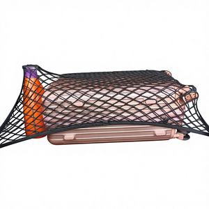 Red elástica para maletero de coche, bolsa de almacenamiento fija con marco de red para equipaje, suministro de fábrica - Product Image 1