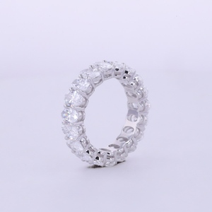 Anillo de Plata de Ley 925 con Diamante de Laboratorio en Forma Ovalada Starsgem, Anillo de Boda con Diamante de Laboratorio DEF VS - Product Image 2