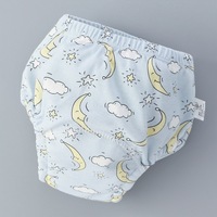 Culottes d'apprentissage pour bébé en coton peigné doux, avec entrejambe en gaze, réutilisables et imperméables