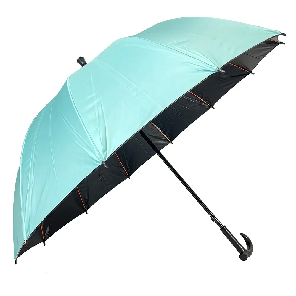 Ovida מקל החלקה צבעוני פיברגלס צלעות כחול בד הליכה מקל באיכות גבוהה מטרייה עם לוגו מותאם אישית עיצוב