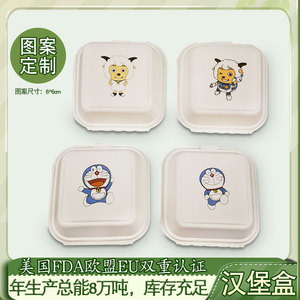 Lonchera Desechable de Pulpa de Papel Doraemon, Contenedor Cuadrado de 6 Pulgadas para Llevar, Biodegradable, Apto para Microondas - Product Image 4