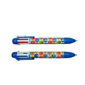Детская недорогая многоцветная ручка с мультяшным принтом