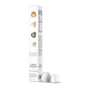 Boîte en papier personnalisée avec impression couleur intégrale pour capsules <span class=keywords><strong>Nespresso</strong></span>, emballage recyclable avec finition de surface en revêtement UV - Product Image 5