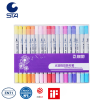 STA marqueurs de pinceau à double pointe stylo de couleur, stylos de journal à pointe fine marqueurs de pinceau de couleur pour enfant adulte coloriage dessin planificateur
