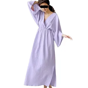 Offre spéciale, robe de soirée pour femme élégante sans manches, robe d'été en satin de soie pour fille/