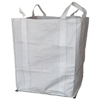 Grosir Cina 1 Ton FIBC Polypropylene Tubular Jumbo massal tas Ton besar putih tahan lama 500pcs MOQ untuk kemasan