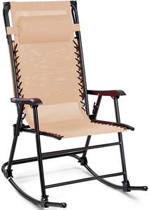 Mecedora plegable para exteriores, tumbona reclinable con dosel y almohada para la cabeza, <span class=keywords><strong>sillón</strong></span> basculante de ocio para <span class=keywords><strong>jardín</strong></span>, Patio y playa - Product Image 5