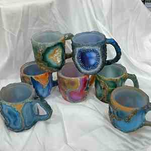 Mineral Crystal <b>Coffee</b> Mugs Gifts Coffeeware Teaware Cup 200ml Gift Home Office - Product Image 1