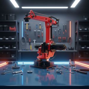 Bras robotisé industriel Borunte à 4 axes, moteur, servomoteur, boîte de vitesses, 380V, manutention alimentaire, palettisation, portée de 2400 mm - Product Image 2