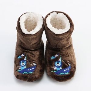 <strong>Men</strong> Boys Toddlers Kids Children Silky Flannel Fleece Custom Animal Sailing Cozy Sherpa Lined Non-slip Indoor Home <strong>Slipper</strong> <strong>Boots</strong> - Product Image 5