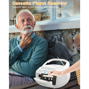 Lecteur de cassettes CD portable avec radio AM/FM, enregistreur USB BT, télécommande pour la maison, la cuisine et l'apprentissage des langues - Product Image 5