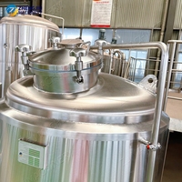 Fermenteur sanitaire ZJ 600L SUS304 à trois couches avec fonctions d'isolation thermique et de refroidissement pour la fermentation de liquides moulu