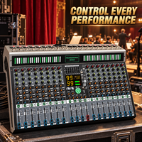 Console de mixage audio numérique professionnelle 16 canaux avec 99 effets DSP pour DJ, performances live, enregistrement sonore en studio