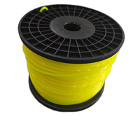 Fil de coupe en nylon jaune rond de 2,7 mm pour débroussailleuses à essence, pièces et accessoires de tondeuses à gazon
