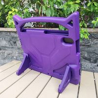 Casing Tablet Anti-Shock dari Busa EVA Lembut untuk iPad Generasi ke-10 10.9 Inch 2022 dengan Pegangan dan Stand Lipat yang Kokoh