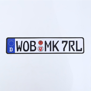 Biển số xe ô tô kim loại châu Âu tùy chỉnh chất lượng cao giá tốt nhất với logo in - Product Image 2