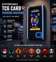 Support de rangement mural mini pour télécommandes et distributeur de cartes à collectionner (TCG) pour la vente d'ETB, de boîtes et de blisters