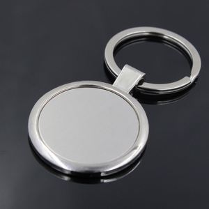 Sy67 Custom Logo Sublimation Car Promotional Stainless Steel Metal <b>Blank</b> Keychain Home Keyring for Promotion Gift - Product Image 5