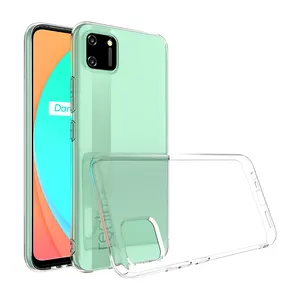 Coque transparente transparente pour Realme C11, étui de téléphone portable, technologie Anti-chute et cristal TPU, 2.0mm