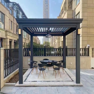 Pergola motorisée à lames orientables, imperméable, bioclimatique, avec gouttière dissimulée - Product Image 2